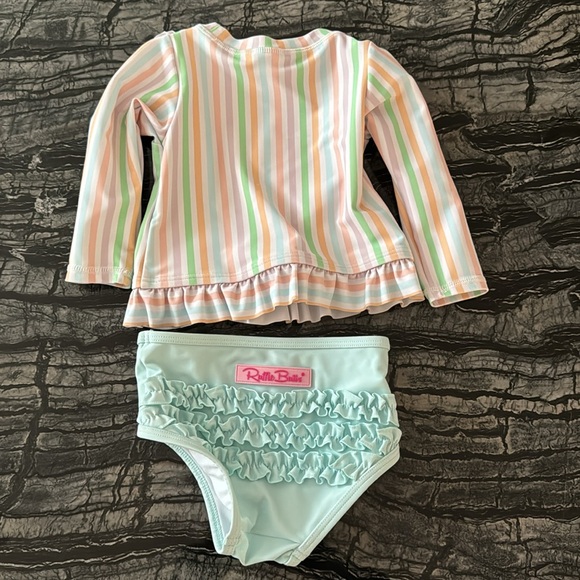 RuffleButts Toddler Swim Suit - Picture 2 of 3